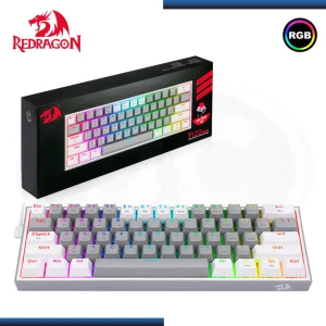 Teclado Redragon FIZZ PRO K616-RGB-GW Wireless English GREYWHITE